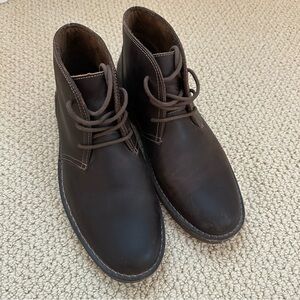 Dockers Dark Brown Leather Boots Men’s Size 11.5 Like New